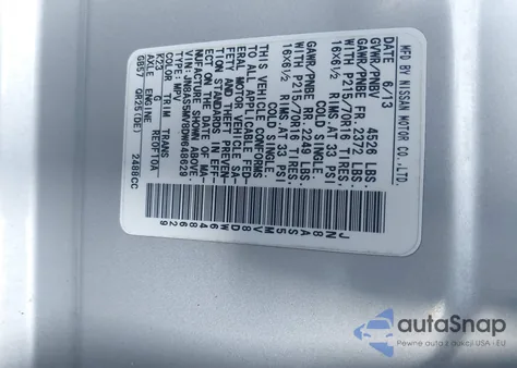 2013 Nissan Rogue S from USA, damaged, VIN JN8AS5MV8DW648629